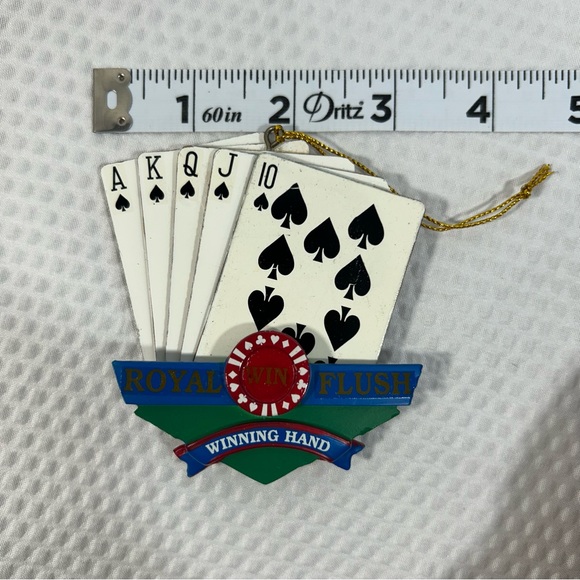 Holiday Jackpot Royal Flush tree ornament - Picture 7 of 7